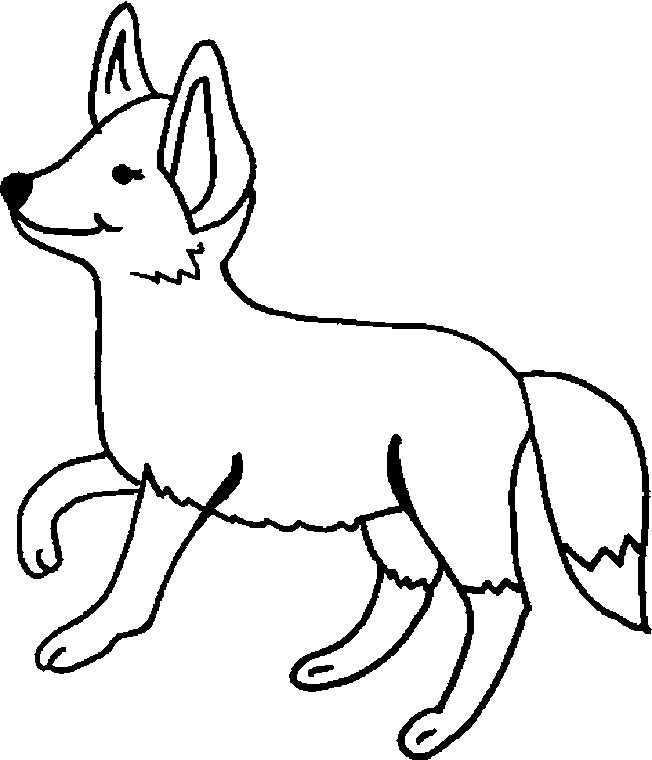 652x760 Coloring Page Animal Coloring Page Fox