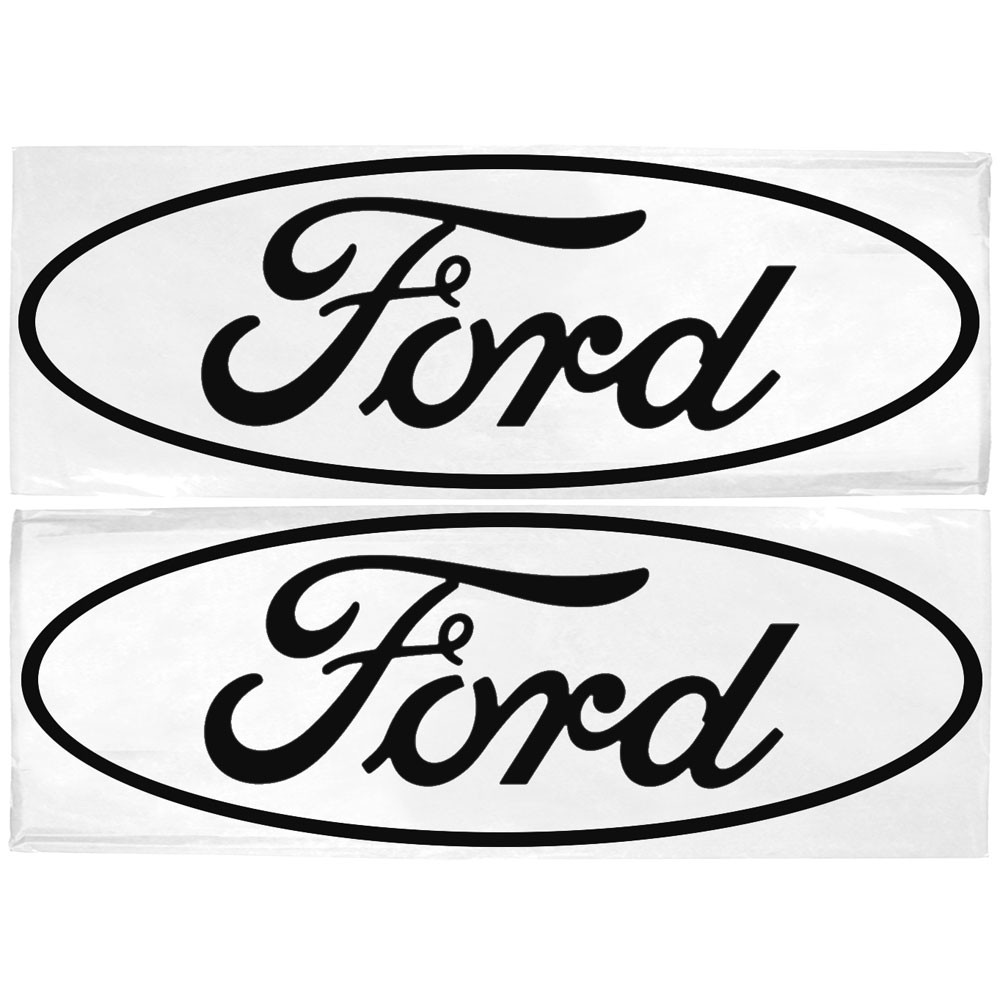 1000x1000 Graphic Express N300 P Bk Decal Ford Oval Logo Black 3 X 7 14 Pair