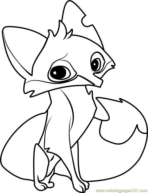 613x800 Animal Jam Coloring Pages Fox For Tiny Page Draw Printable