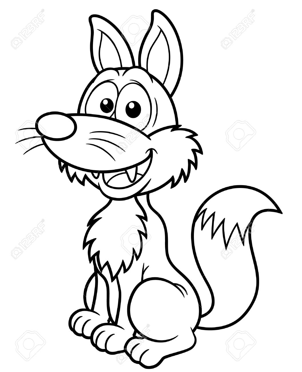 1056x1300 Illustration Of Cartoon Fox