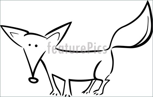 500x319 Wildlife Animals Cartoon Red Fox For Coloring