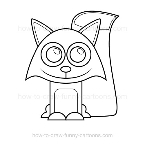 500x494 To Draw A Fox