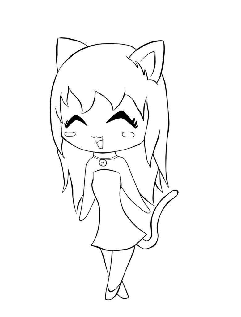 780x1024 Neko Fox Drawing