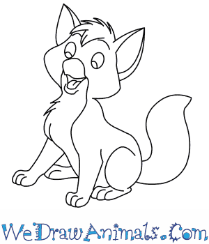 300x350 How To Draw Tod From The Fox And The Hound