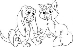 302x194 How To Draw How To Draw The Fox And The Hound
