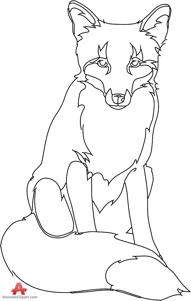 Fox Drawing Outline at GetDrawings | Free download