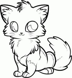 236x257 Draw A Cute Anime Cat, Step By Step, Drawing Sheets, Added By Dawn