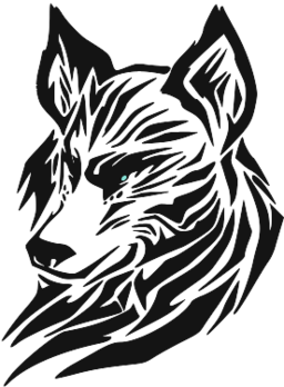 256x348 Tribal Fox Face