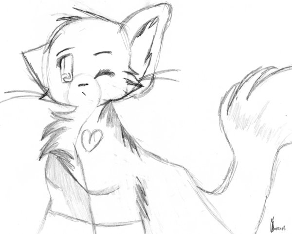 600x482 Drawn Anime Fox