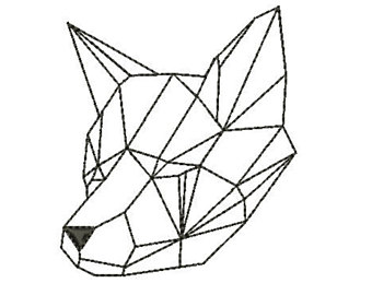 340x270 Fox Head Embroidery Etsy