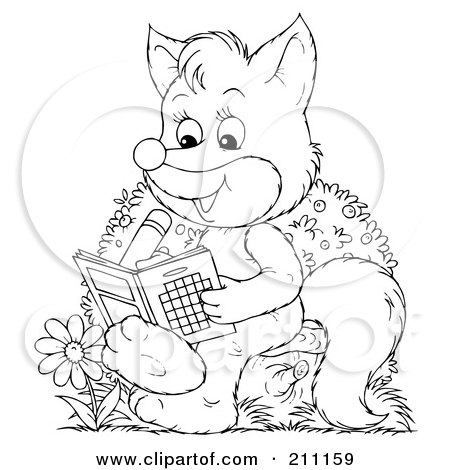 450x470 Royalty Free (Rf) Clipart Illustration Of A Coloring Page Outline