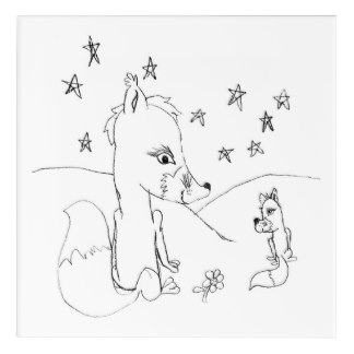 324x324 Pencil Drawing Panel Wall Art Zazzle