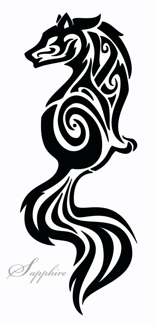 618x1294 Fox Tattoo Design By Sapphireiceangel