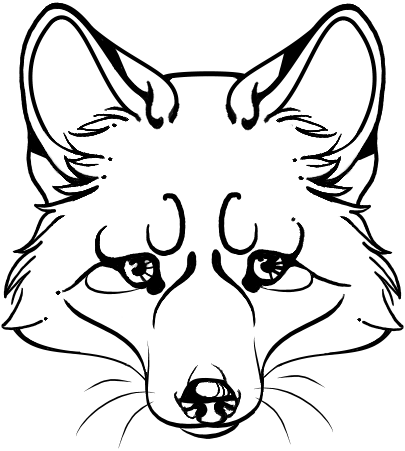 405x451 Fox Head Tattoo By Fragilebutts