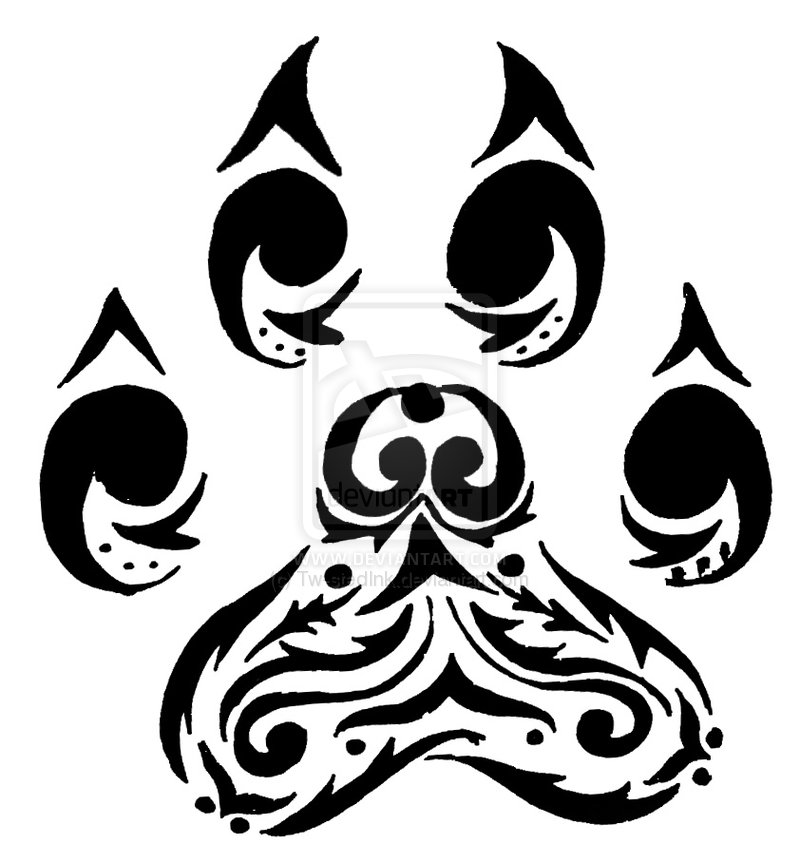 800x863 Collection Of Tribal Spirit Fox Paw Tattoo For Guys