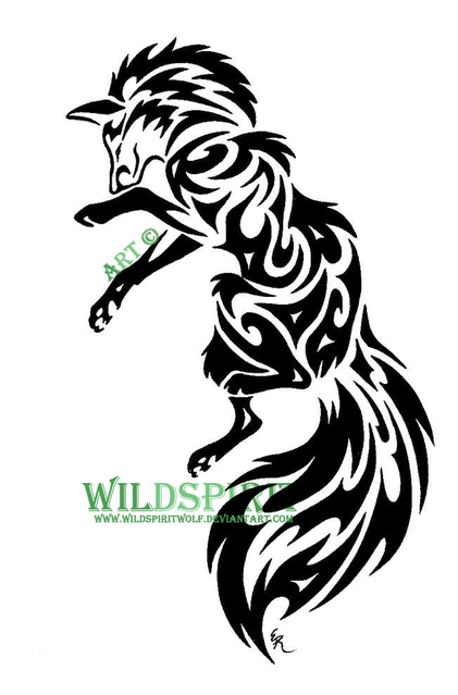 421x639 Dancing Fox Tattoo By Wildspiritwolf