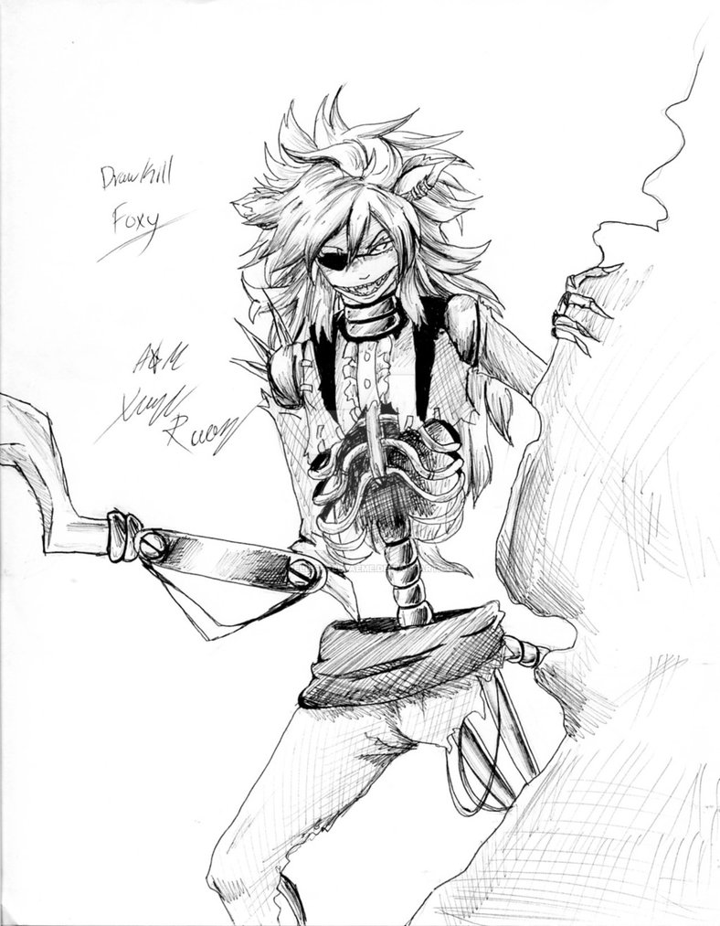 788x1013 Fnaf Human Drawkill Foxy By Poi Frontier