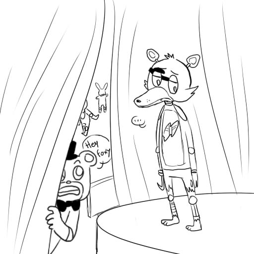 512x512 Fnaf Foxy Freddy By Xelta Jane Doe