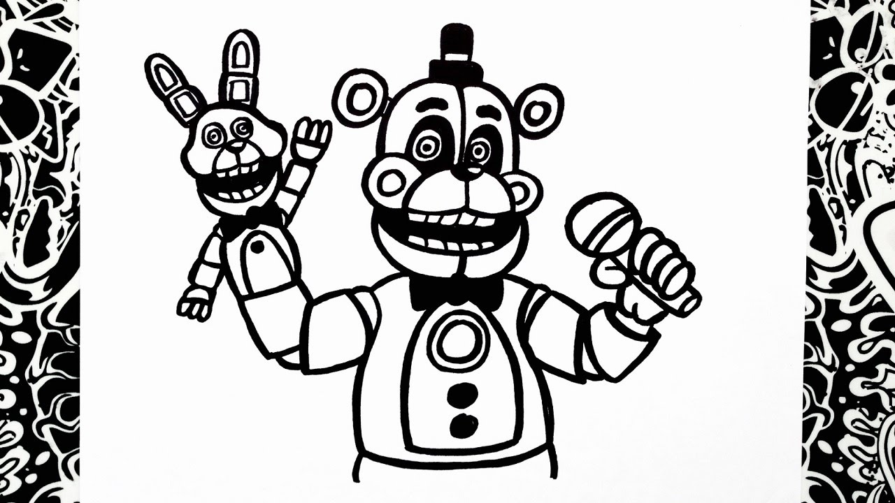 1280x720 B0vgsoyjpg. Draw Nightmare Freddy Fazbear Five Nights