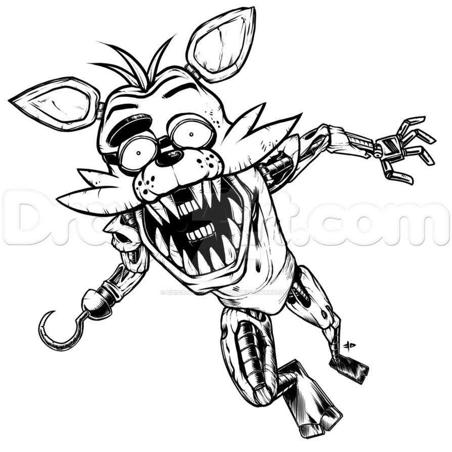 894x894 Fnaf 2 Foxy Jumpscare By Chicathechicken7020