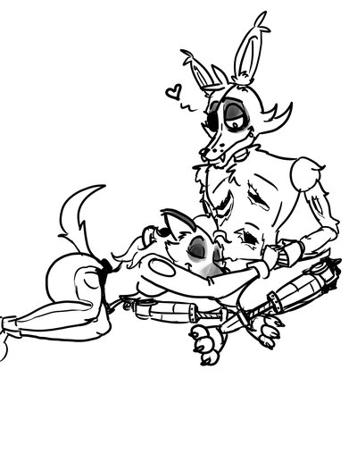 400x517 Fnaf Foxy And Sally By Andrelolmann