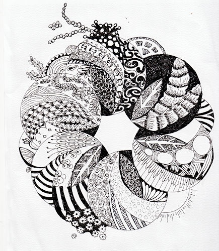 435x500 1156 Best Zentangles Images On Mandalas, Doodle Art