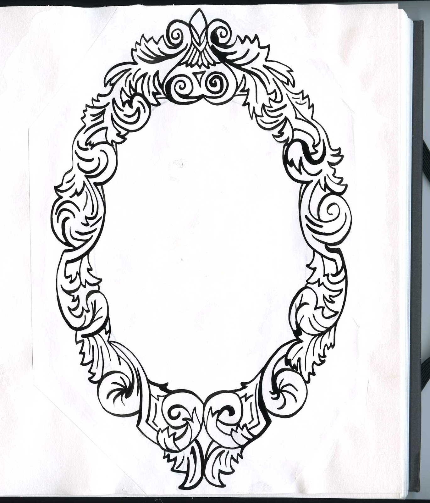 1368x1600 Best Photos Of Vintage Oval Frame Drawing