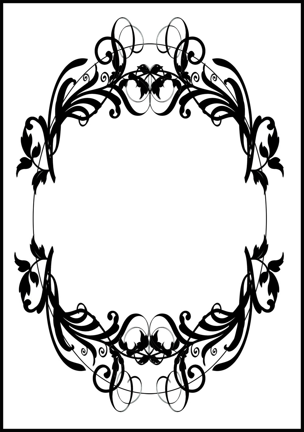 997x1417 Printable Borders And Image Frames
