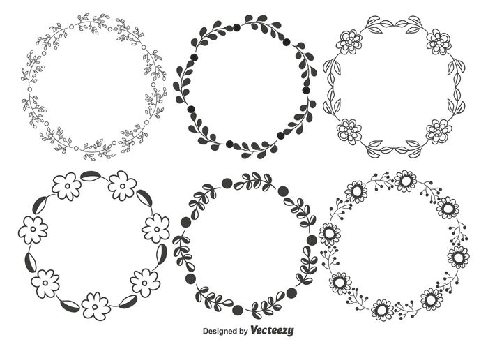 700x490 Decorative Floral Frame Set 113774