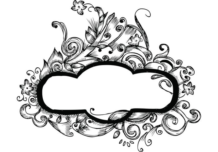 700x490 Hand Drawn Floral Frames Free Vector Designs