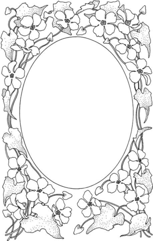 305x480 Picture Frame Coloring Page Free Printable Coloring Pages