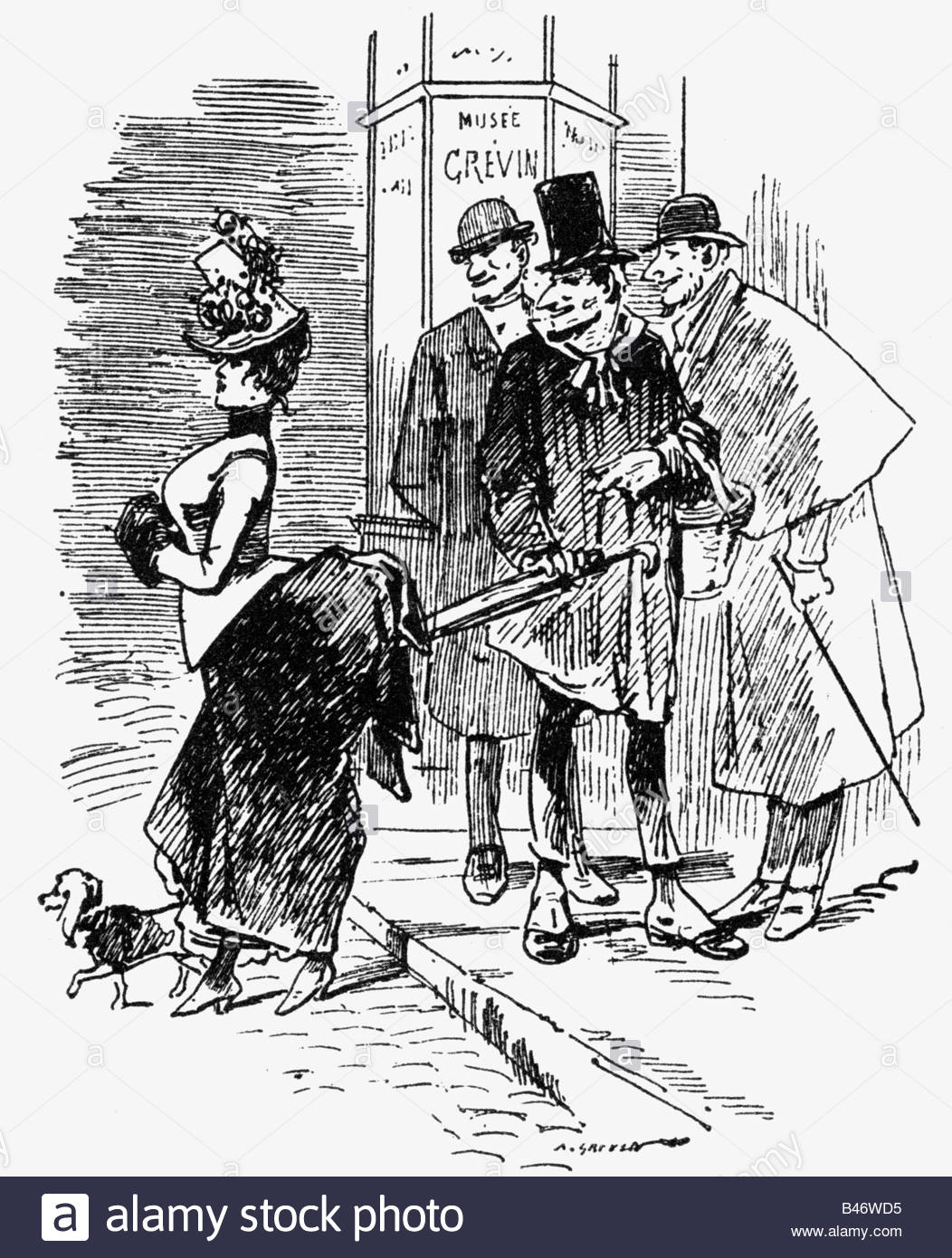 1052x1390 Fashion, 19th Century, Ladies Fashion, France, Caricature,