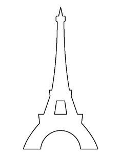 236x305 Eiffel Tower Pattern. Use The Printable Outline For Crafts