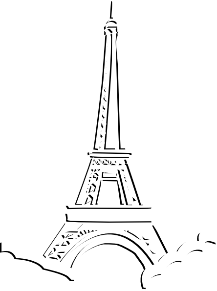 444x596 Drawn Eiffel Tower Clipart