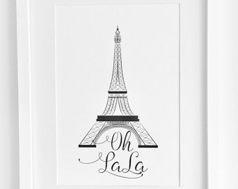 340x270 Eiffel Tower Art Eiffel Vii 11x14 Paris France Print