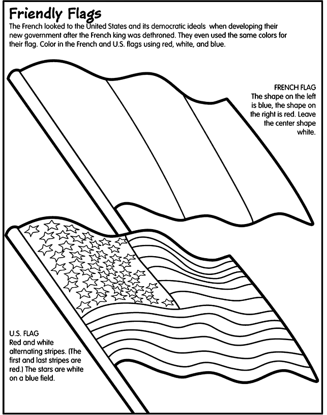 643x815 Friendly Flags Coloring Page