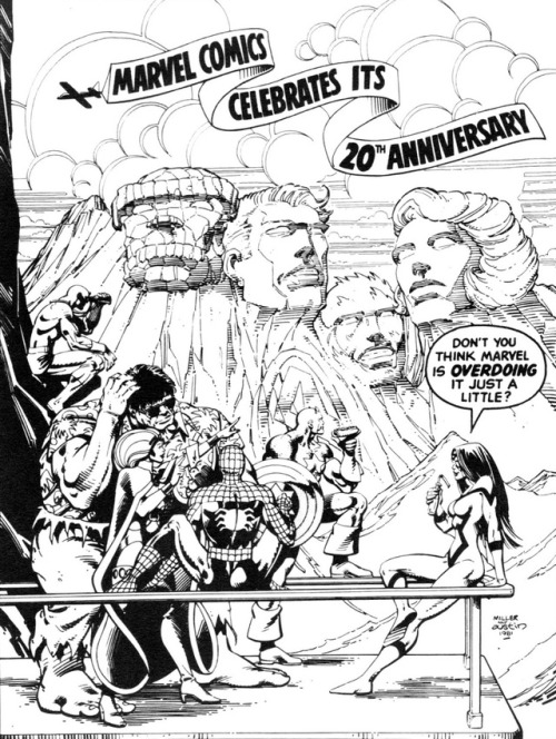 500x664 Marvel 20th Anniversary By Frank Miller And Terry Austin