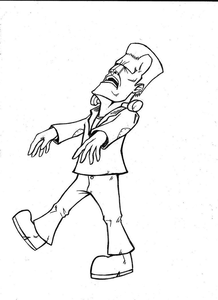 762x1048 Frankenstein Monster Cartoon By Igorchakal