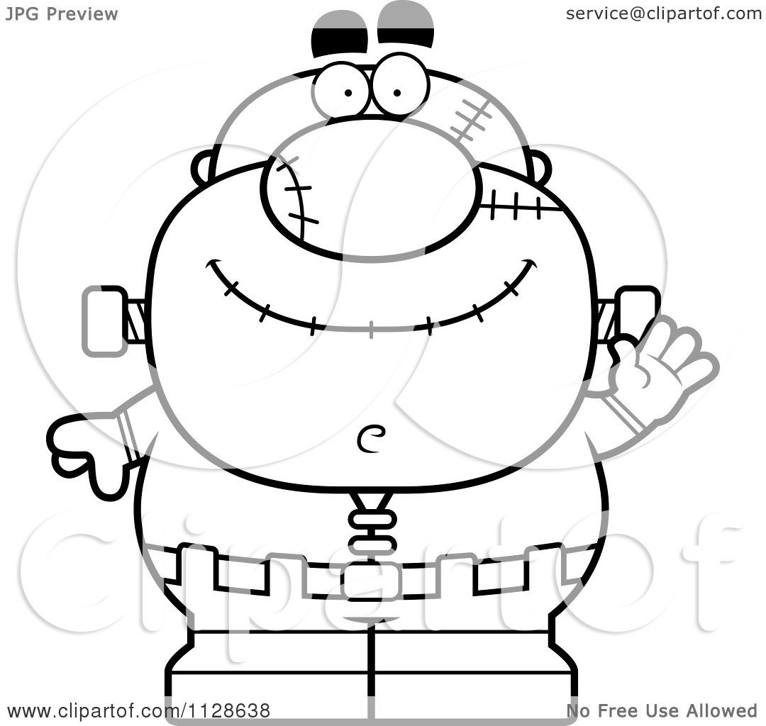 1080x1024 Cartoon Frankenstein With White Background For Halloween Clip Art