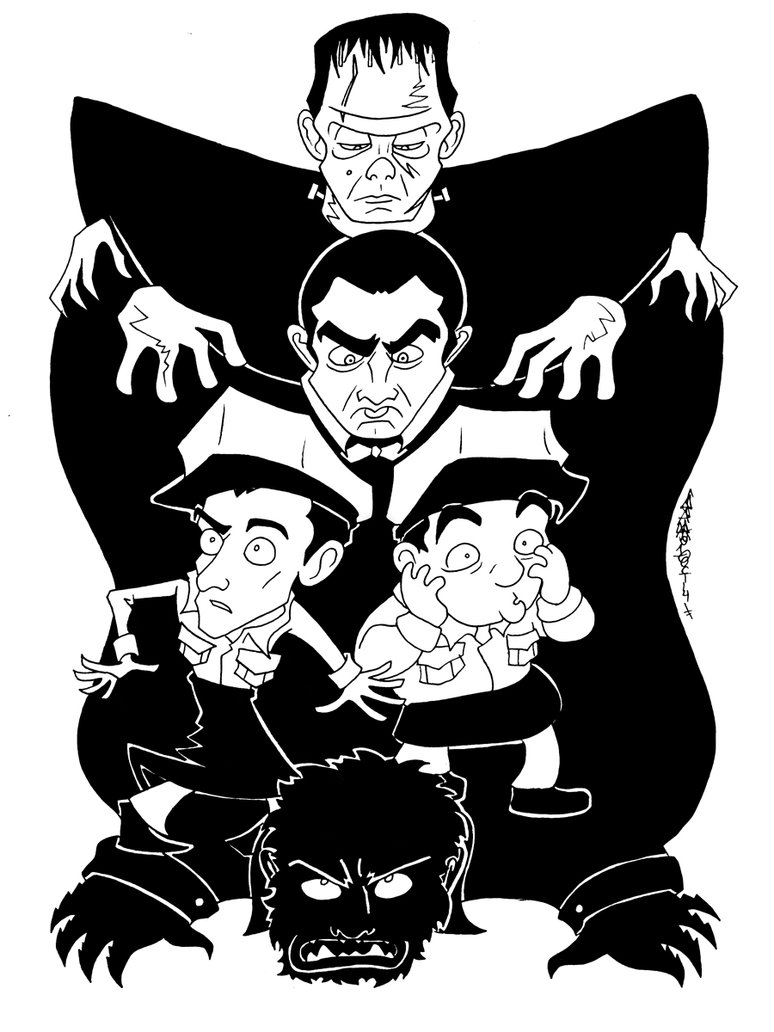 774x1032 Abbott And Costello Meet Frankenstein By Jojo Seames