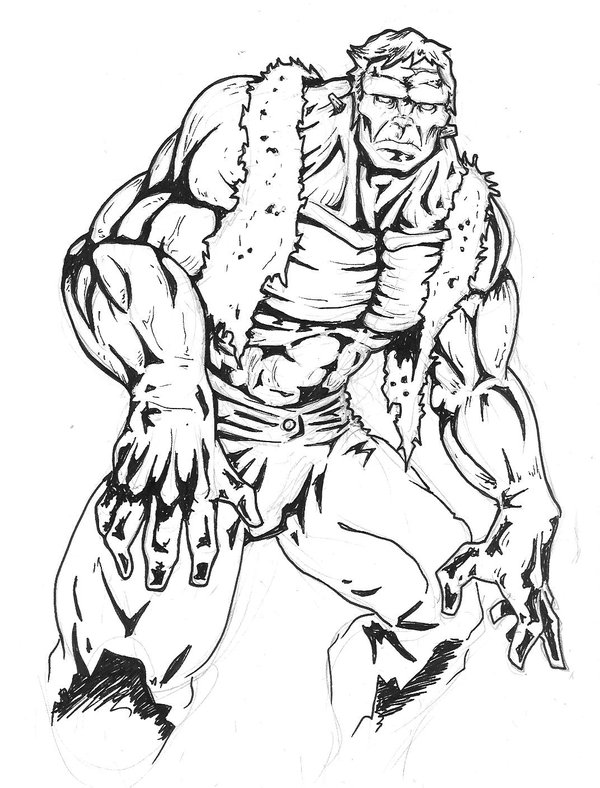 600x788 Marvel Frankenstein's Monster By Killustrationstudios