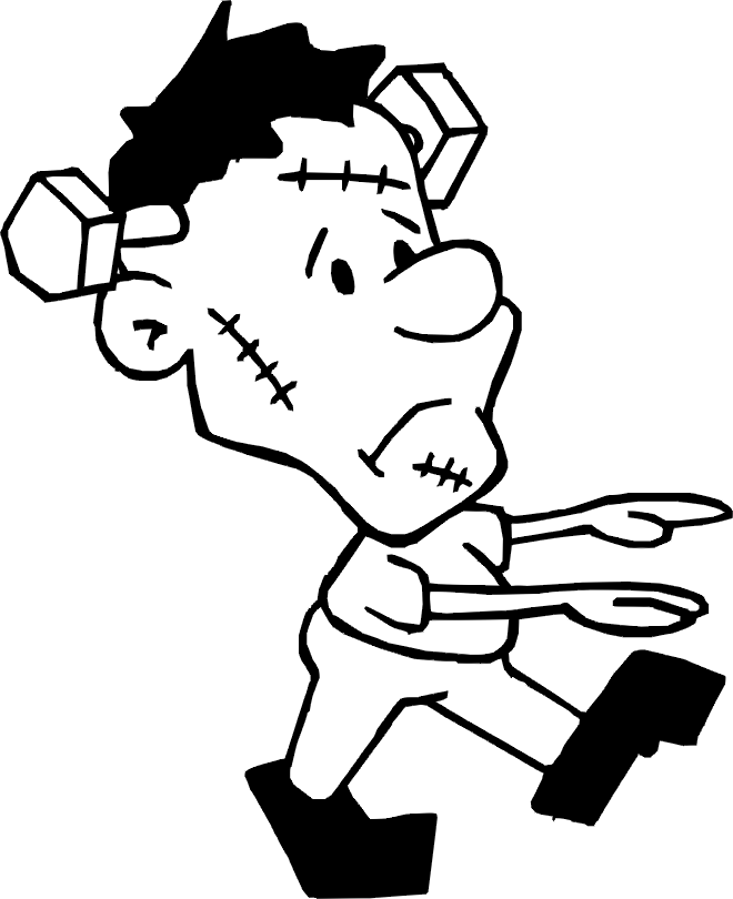 660x810 How To Draw Frankenstein Step By Step, Drawing And Coloring