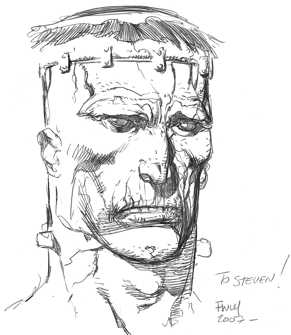 1000x1151 Hey Oscar Wilde! It's Clobberin' Time!!! David Finch Frankenstein