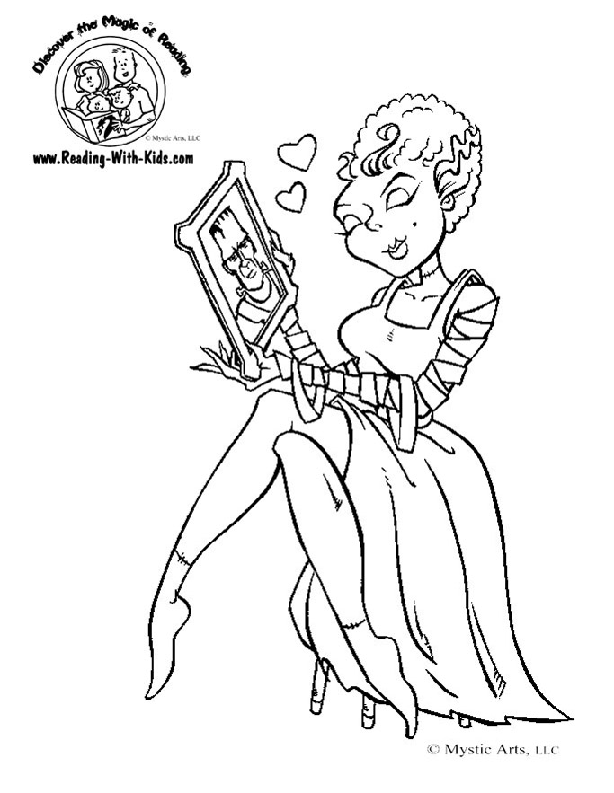 683x883 Son Of Frankenstein Coloring Pages Frankenstein Face Coloring