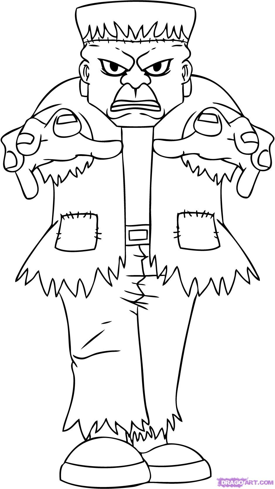 939x1671 Frankenstein Drawing Cartoon
