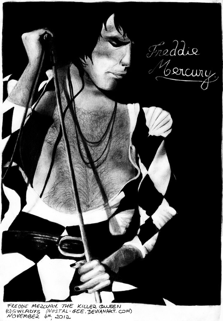 745x1073 Freddie Mercury By Nostal Gee