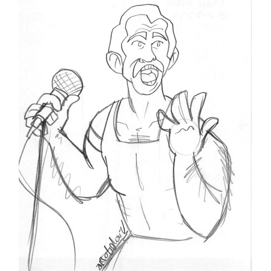 894x894 Freddie Mercury (Sketch) By Creativ Ziv