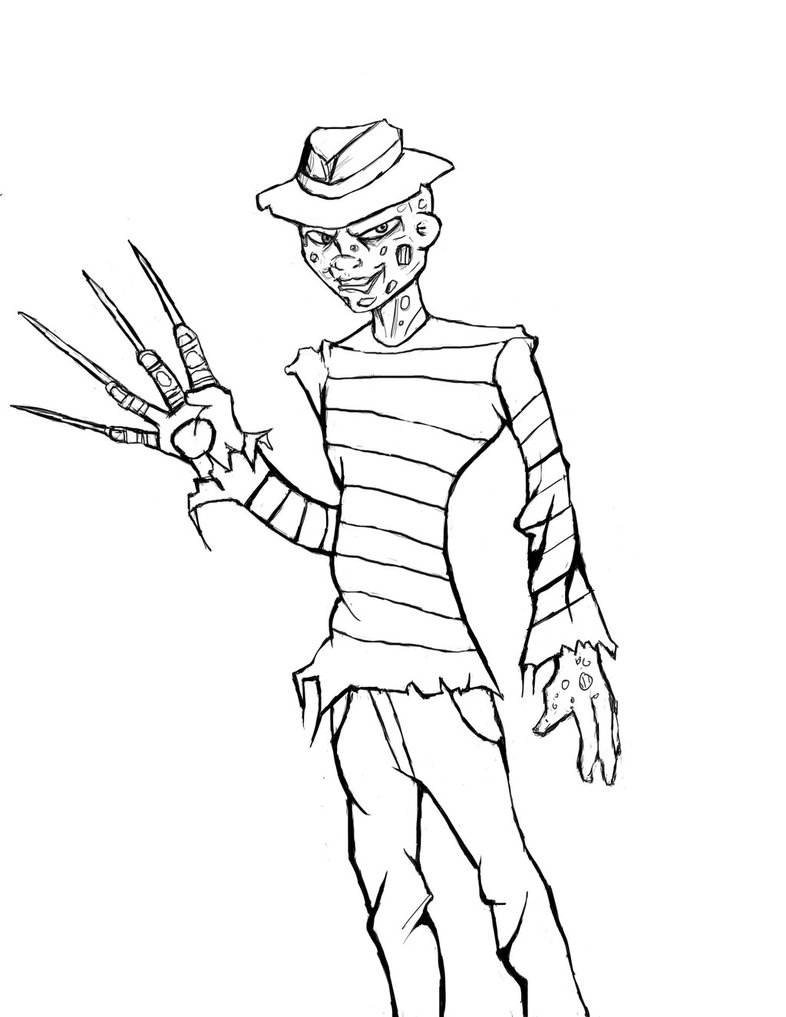 786x1017 Freddy Krueger Cartoon By Diegoe05