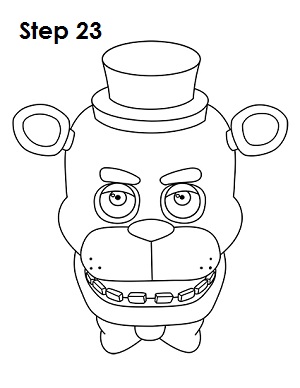 300x388 How To Draw Freddy Fazbear