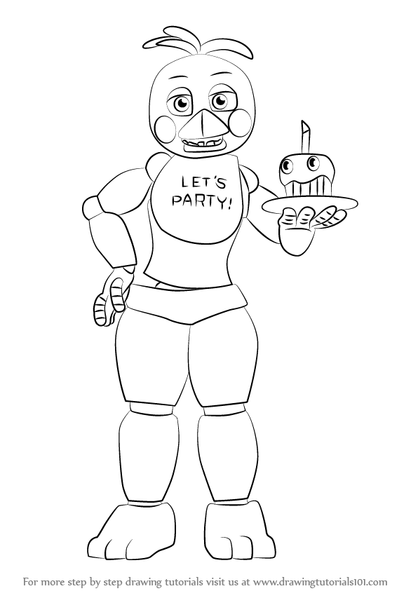 596x843 Learn How To Draw Toy Chica From Five Nights